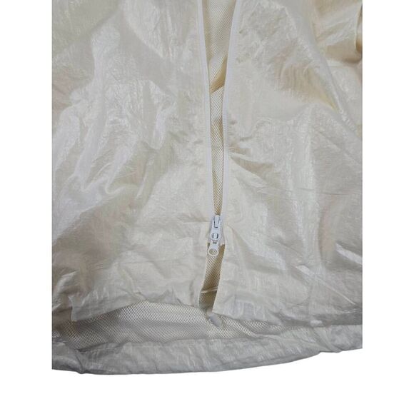Future Collective Ivory Cinched Waist Hooded Raincoat 4X - Picture 3 of 7